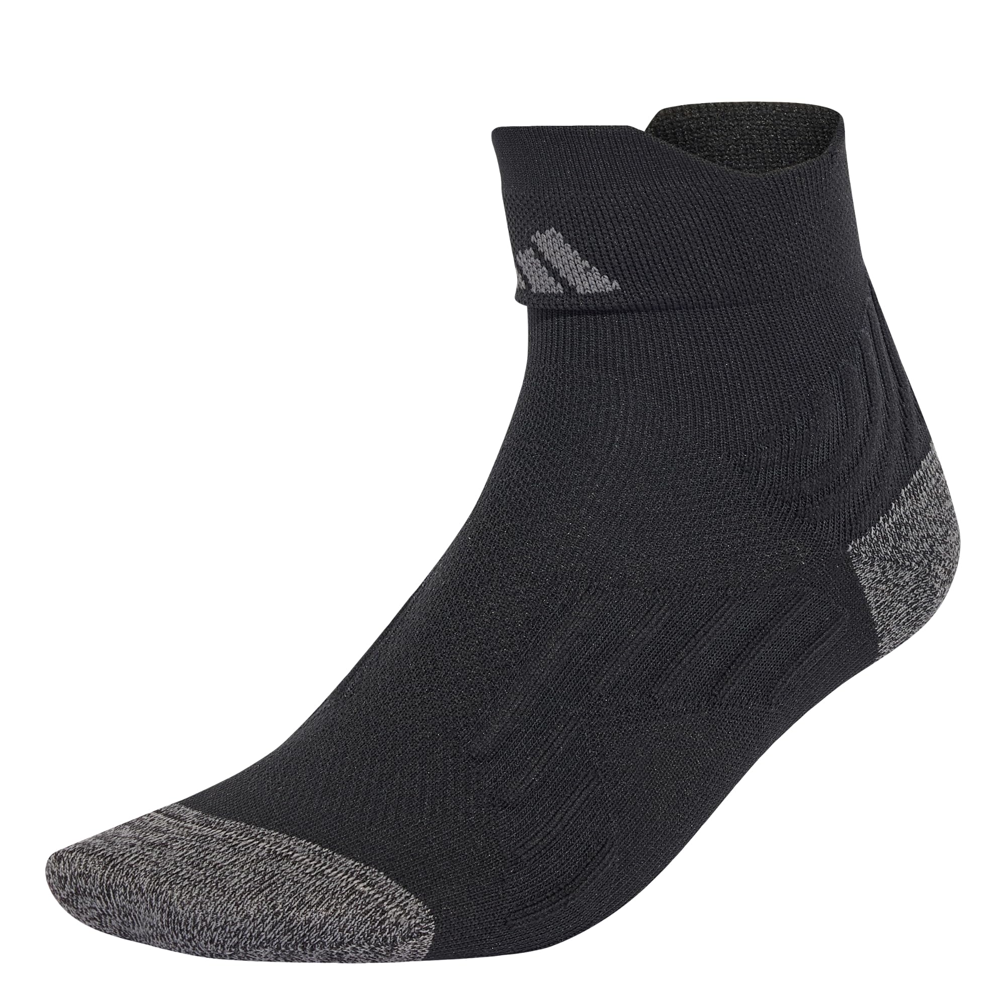 adidas Unisex Running Comfy Ankle Sock Socks, black/grey five, S