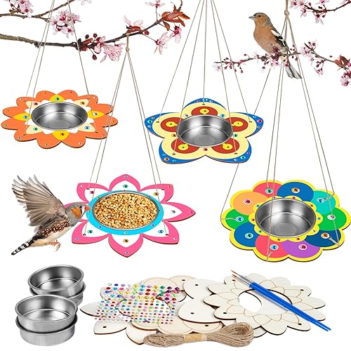 Fennoral 4 Pack Bird Feeder Kits for Kids Make Your