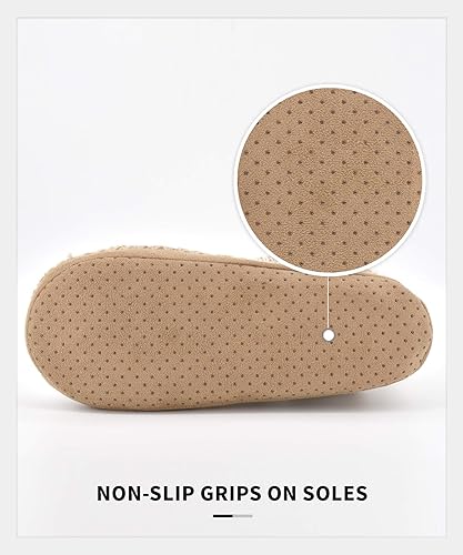 Miniatura 4 de Panda Bros Slipper Socks for Women With Grippers, Fuzzy Cozy Slipper Booties With Non Slip Bottoms, Cozy Warm House Slippers