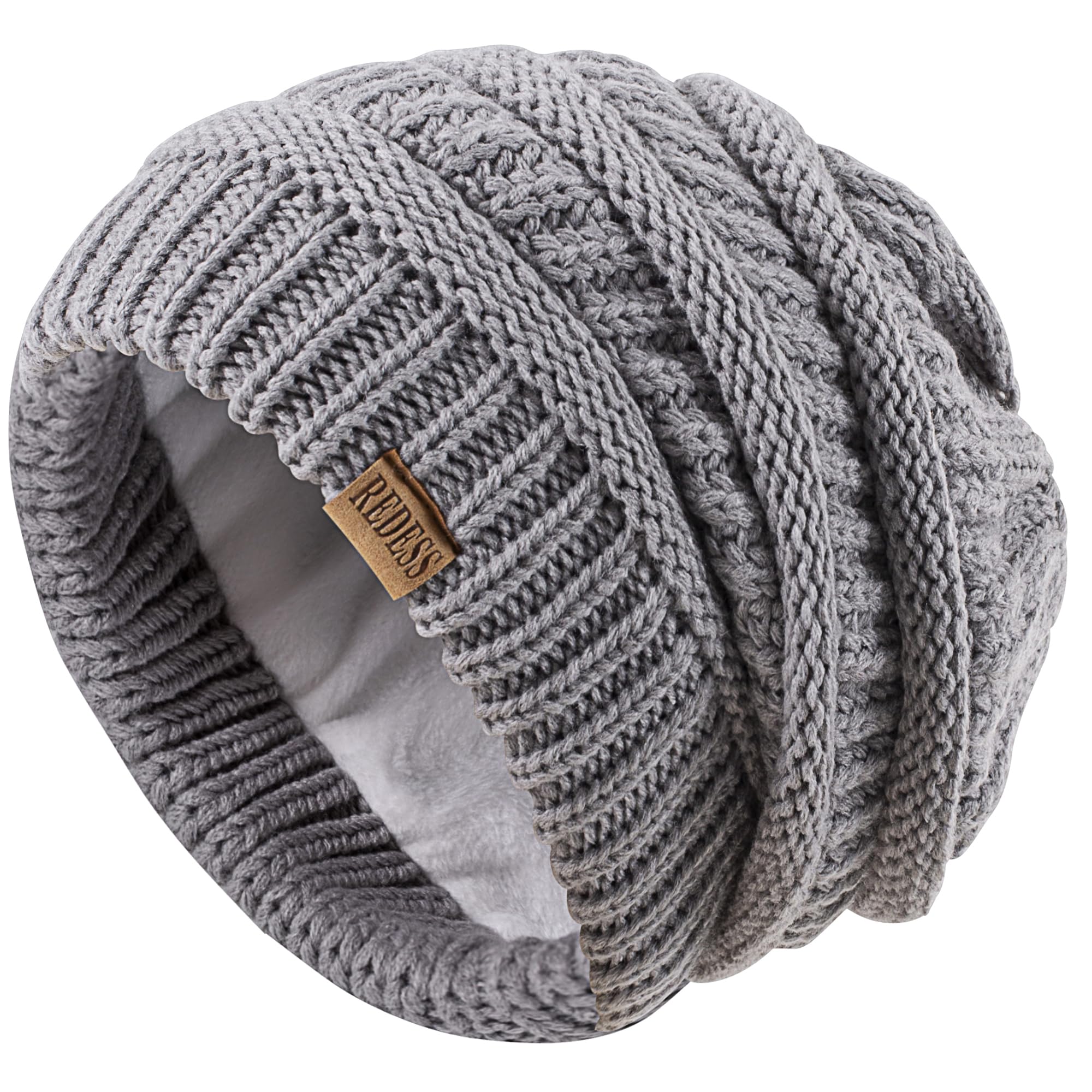 REDESS Slouchy Beanie Hat per Uomo e Donna Winter Warm Chunky Soft Oversize Cable Knit cap