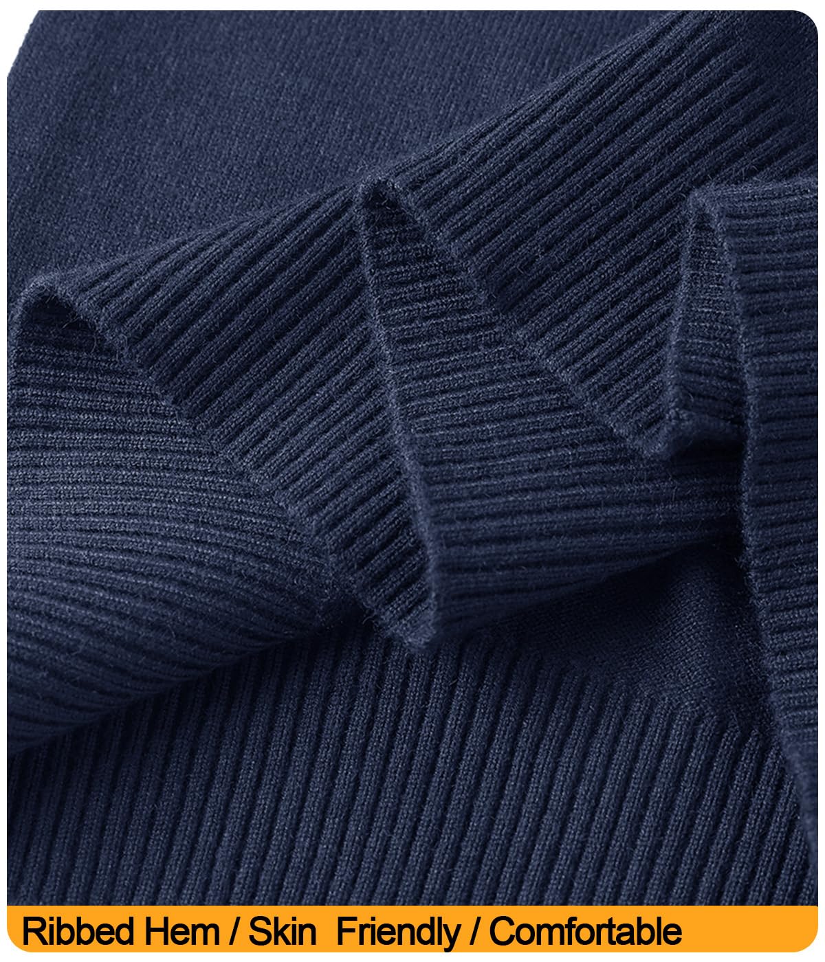 2 in 1 Strickpullover Pullover mit Mock Shirt Kragen Feinstrick Rundhalsausschnitt Winterpullover Pulli