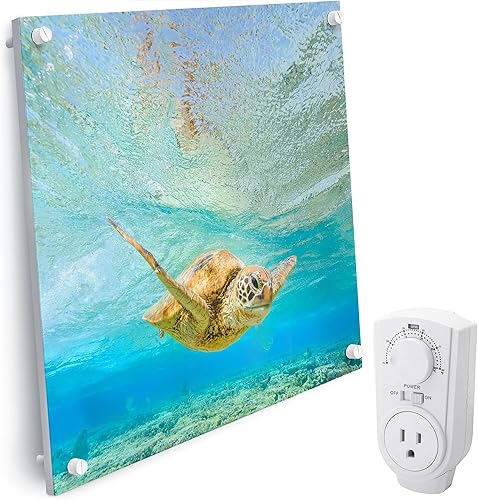 Miniatura 11 de EconoHome - Panel calefactor de pared con termostato - Calefactor eléctrico montado en pared para uso interior - Calefactor convector de 400 vatios