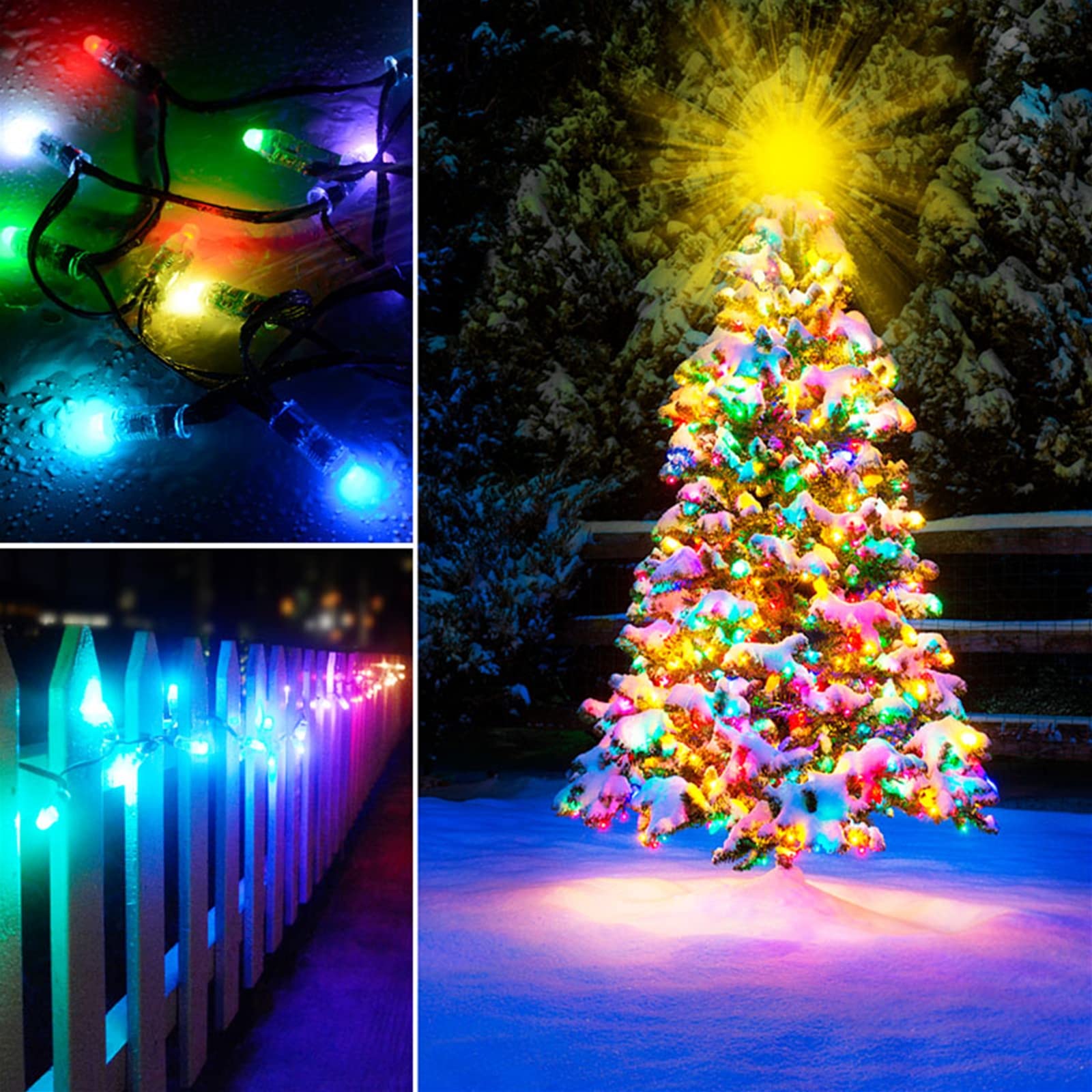 Luces LED inteligentes de hadas 5 m RGB USB de carga LED tira de luces Alexa Google Home Control IP66 impermeable hogar y decoración exterior