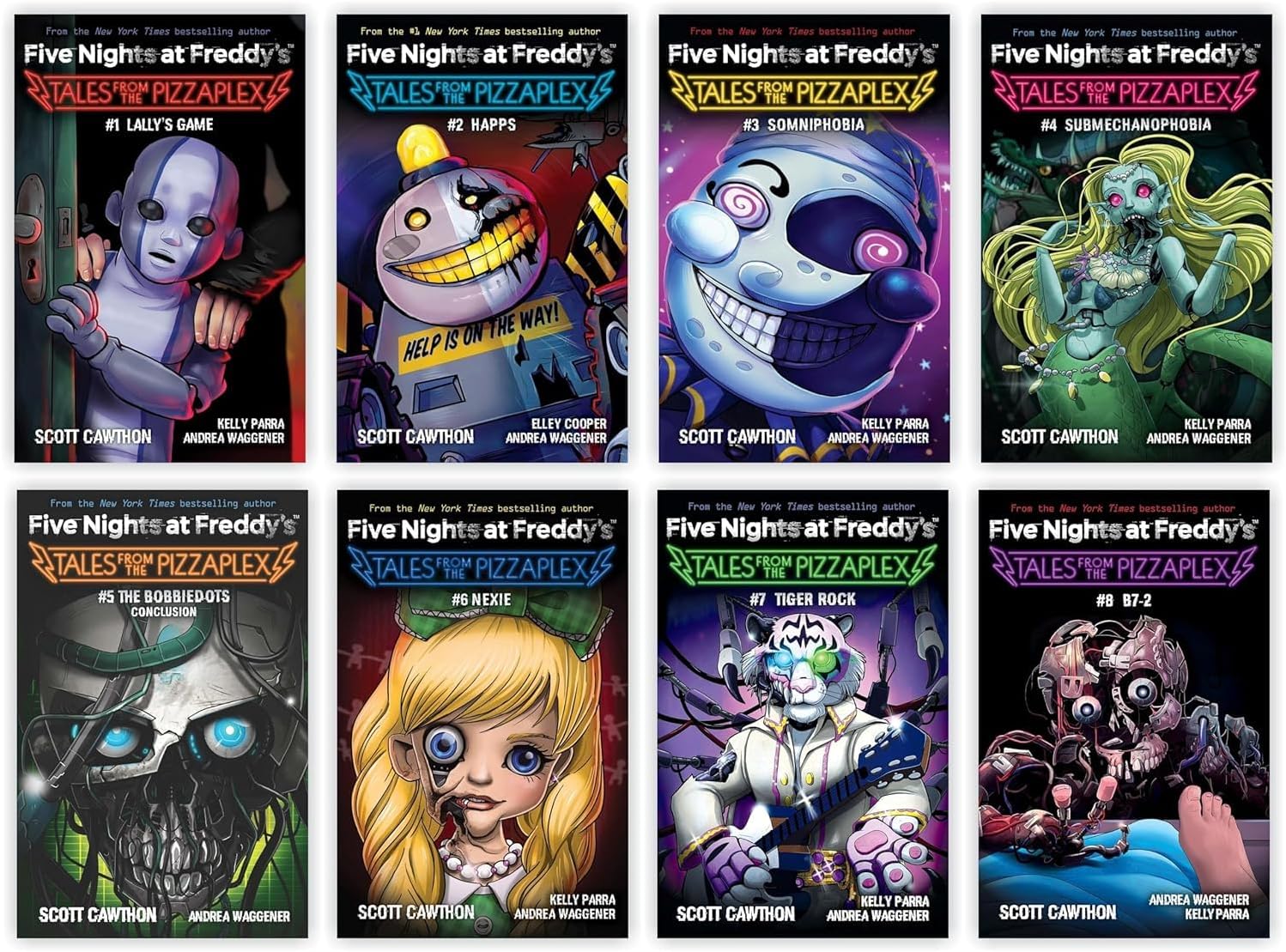 Five Nights at Freddy's: Tales from the Pizzaplex Series 8 Books Collection Set By Scott Cawthon Paperback