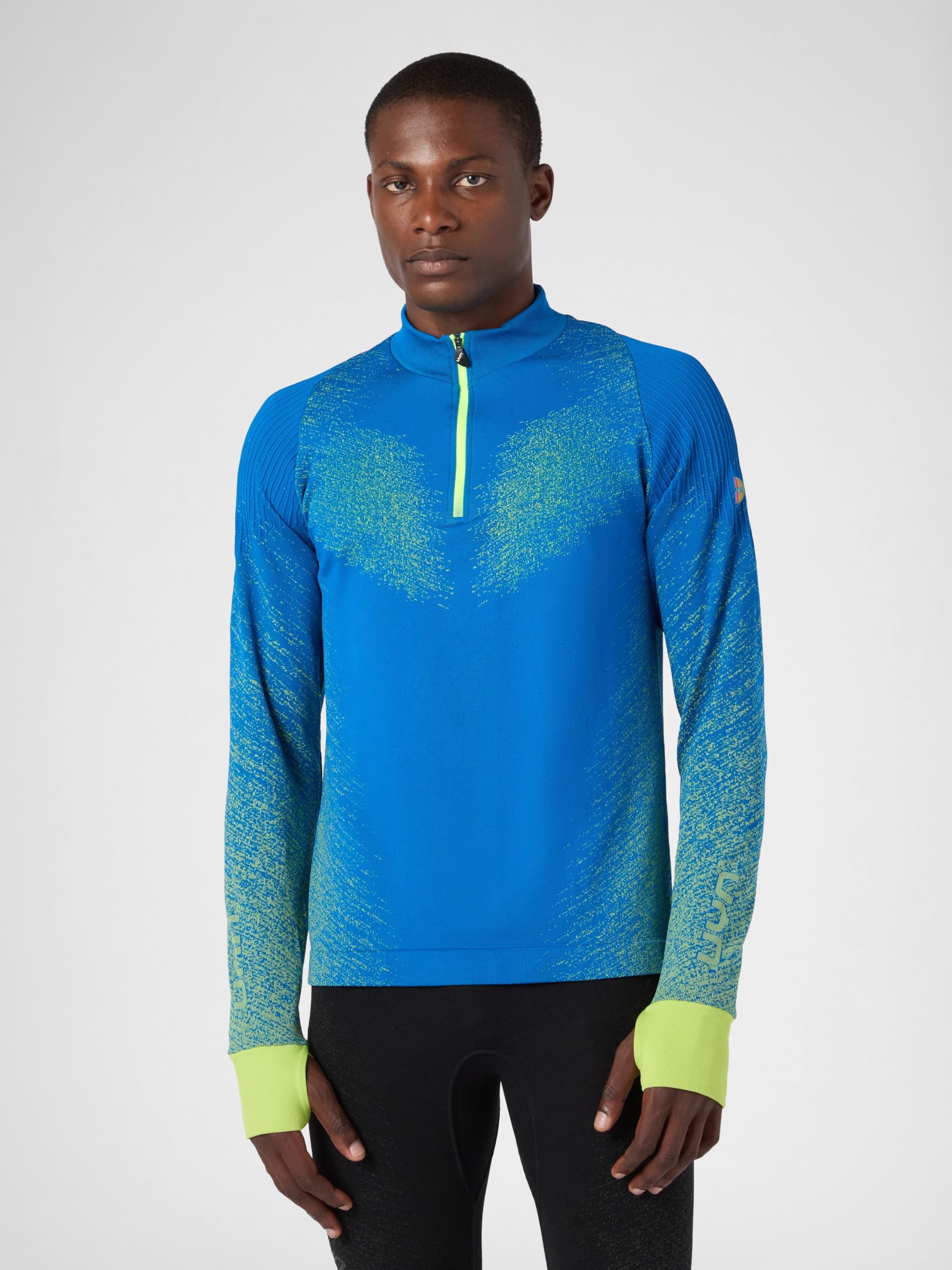 UYN Running Exceleration Long SL.Zip Up T-Shirt Uomo