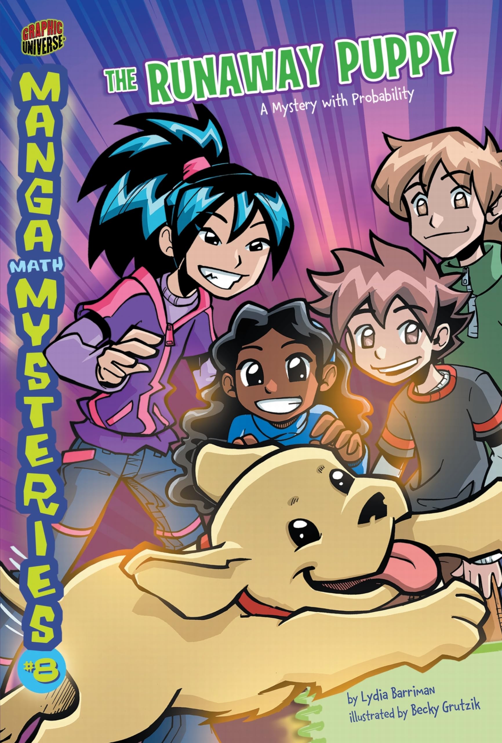The Runaway Puppy: A Mystery with Probability (Manga Math Mysteries)