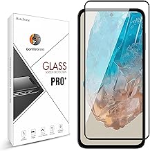 BATCHONE Tempered Glass Screen Protector Compatible for Samsung Galaxy M35/A35/A55 5G(Black) with Edge to Edge Coverage and Easy Installation kit