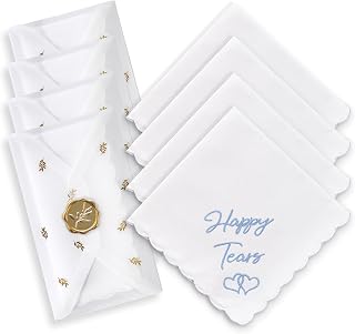 Mother Of The Bride Gifts Something Blue For Bride On Wedding Day Handkerchief