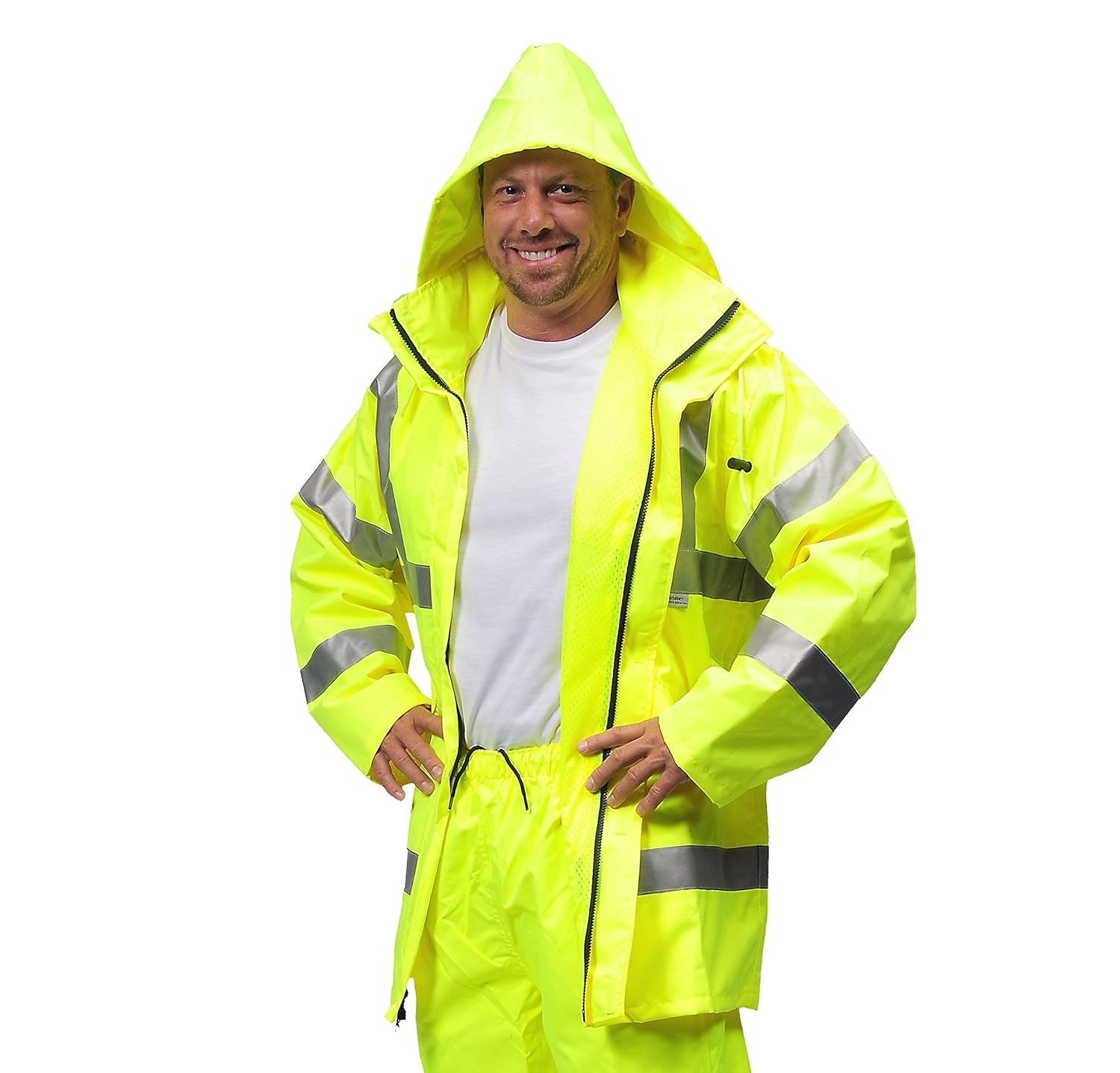 Lo.gas Unisex Lightweight Cycling Rain Jacket and Pants Set Taped Seams