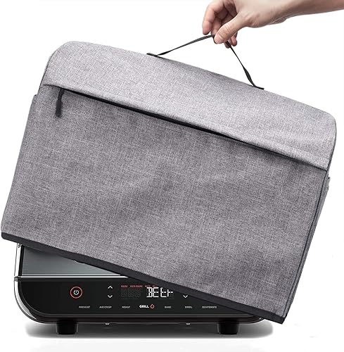 VOSDANS Cubierta antipolvo con bolsillos para parrilla interior Ninja FG551 Foodi Smart XL 6 en 1, lavable a máquina, gris (solo funda) VOSDANS Cubierta antipolvo con bolsillos para parrilla interior Ninja FG551 Foodi Smart XL 6 en 1, lavable a máquina, gris (solo funda)