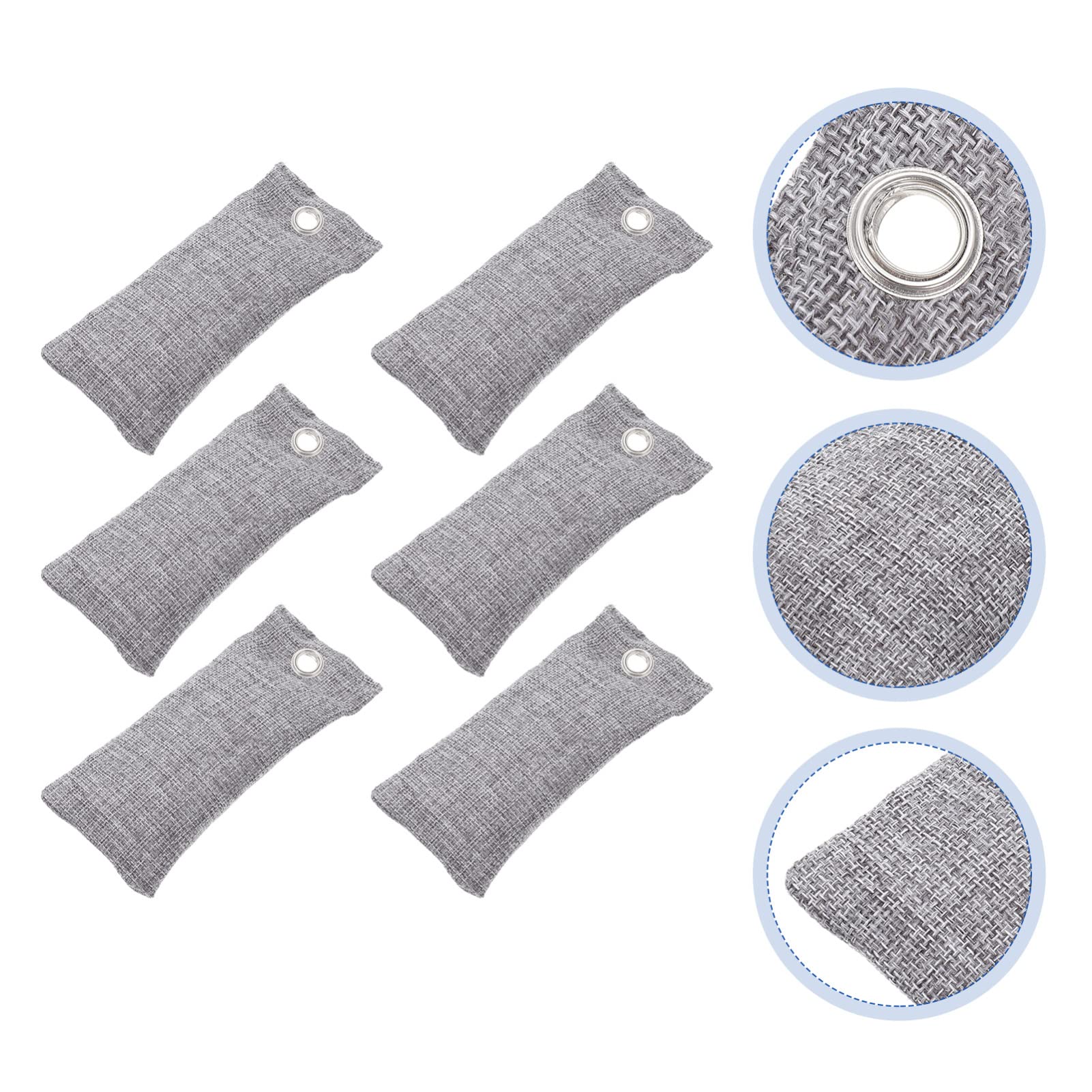 minkissy 6pezzi Sacchetti Bambù Per Armadi Deodorante Professionale Per Scarpe e Odori Domestici Accessorio Per Casa Che Assorbe Umidità e Odori Per Auto e Stanze
