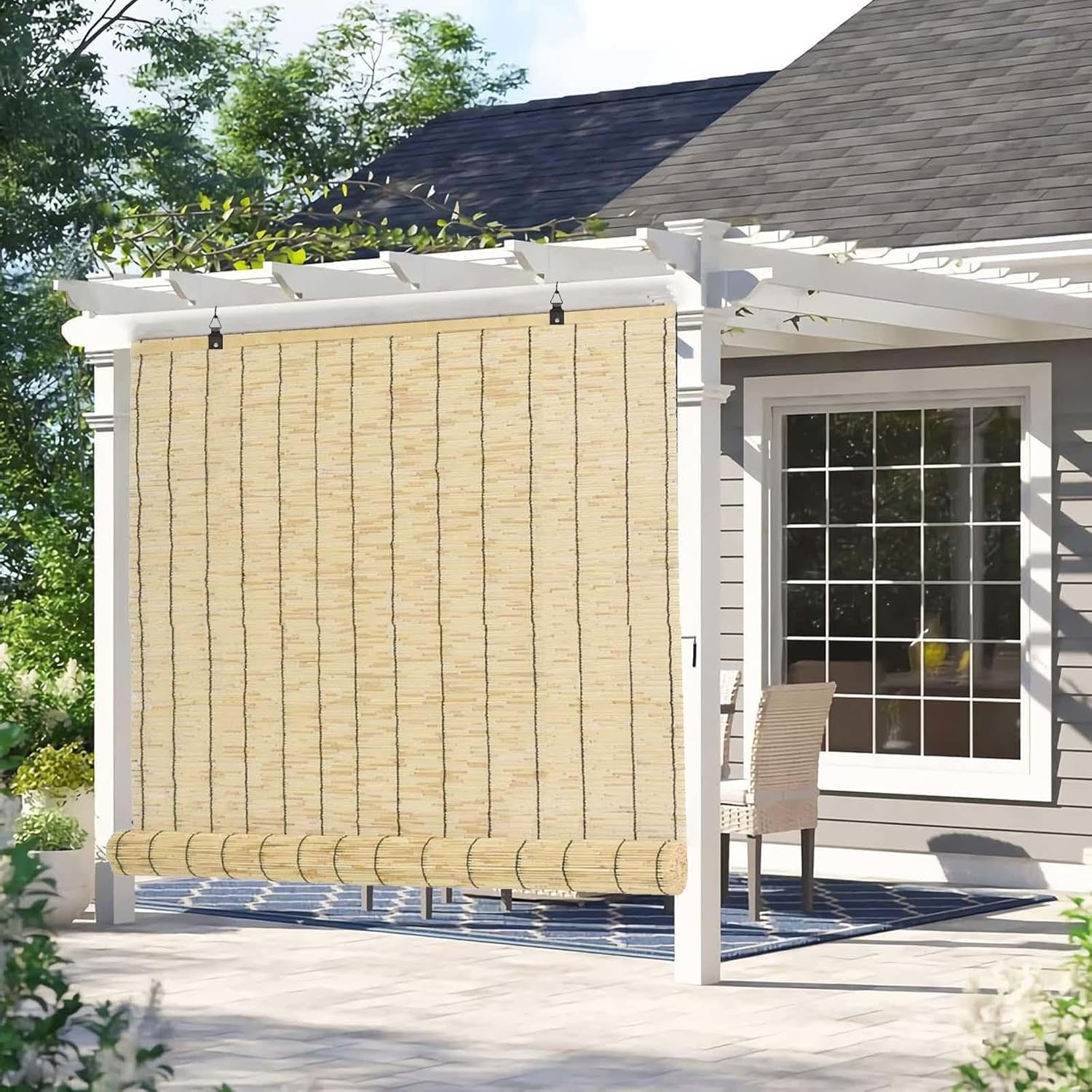 Reed Curtains Indoor Outdoor 28in 30in 36in 46in 60in 72in,Bamboo