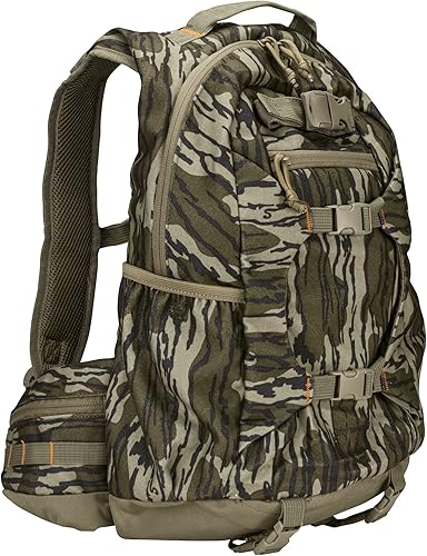 Miniatura 2 de North Mountain Gear Mochila de caza de camuflaje - Mochilas - Bolsa con soporte para arco y rifle - Grande 21 litros, Bottomland, Mochilas Daypack