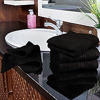 Vista 8 de Utopia Towels - Juego de 12 paños de lavado premium, 12 x 12 pulgadas, 100% algodón hilado en anillo, paños muy absorbentes y de tacto suave