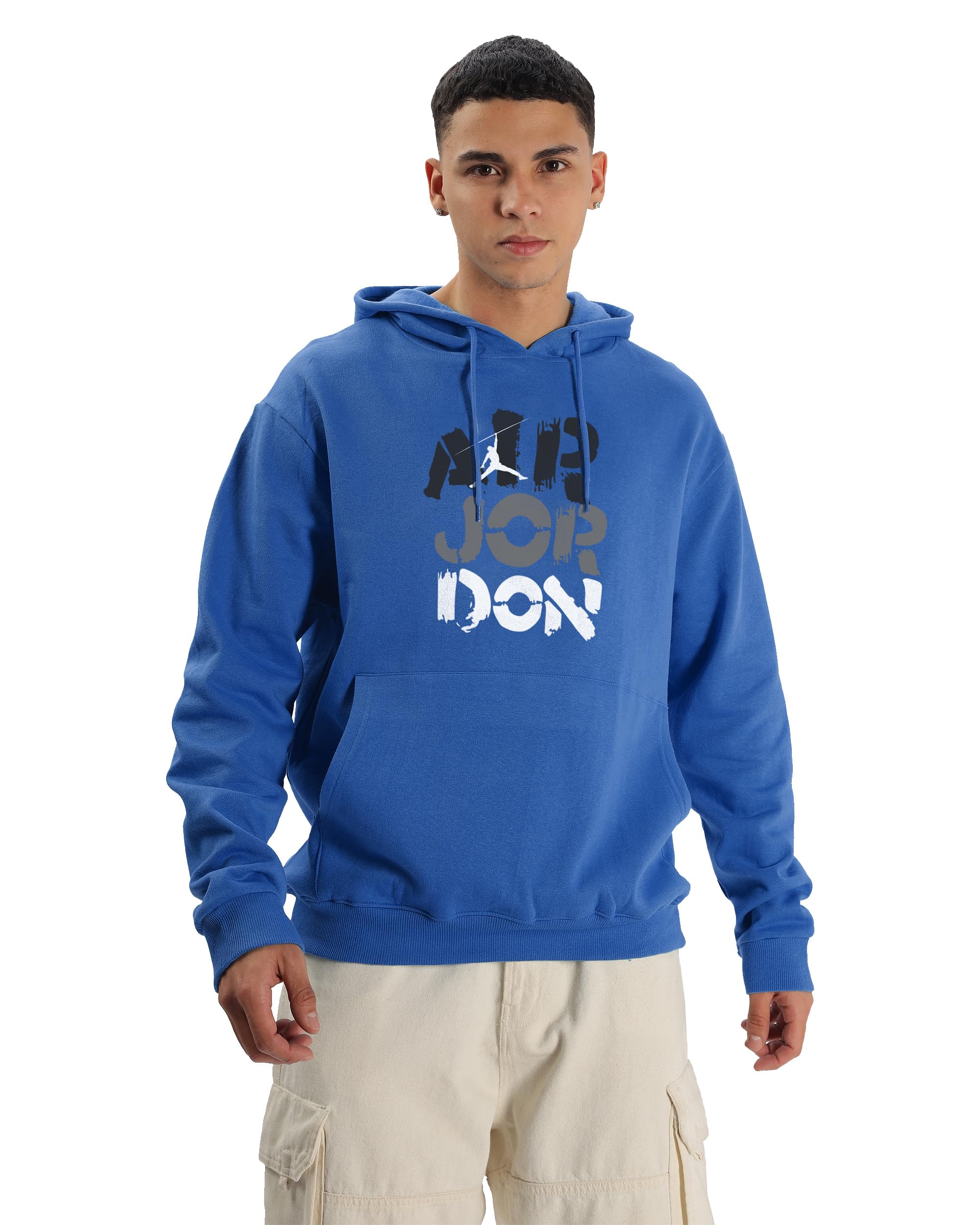 Men's Cotton Regular Fit Hooded Neck Hoodies - Sweatshirt with Hoodies Full Sleeves Winter Wear, Long Sleeve Sweatshirts-image-8
