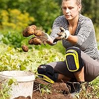 Vista 54 de REXBETI - Rodilleras para trabajo, rodilleras de gel de construcción, resistentes, cómodas y antideslizantes, para limpiar el suelo y el jardín