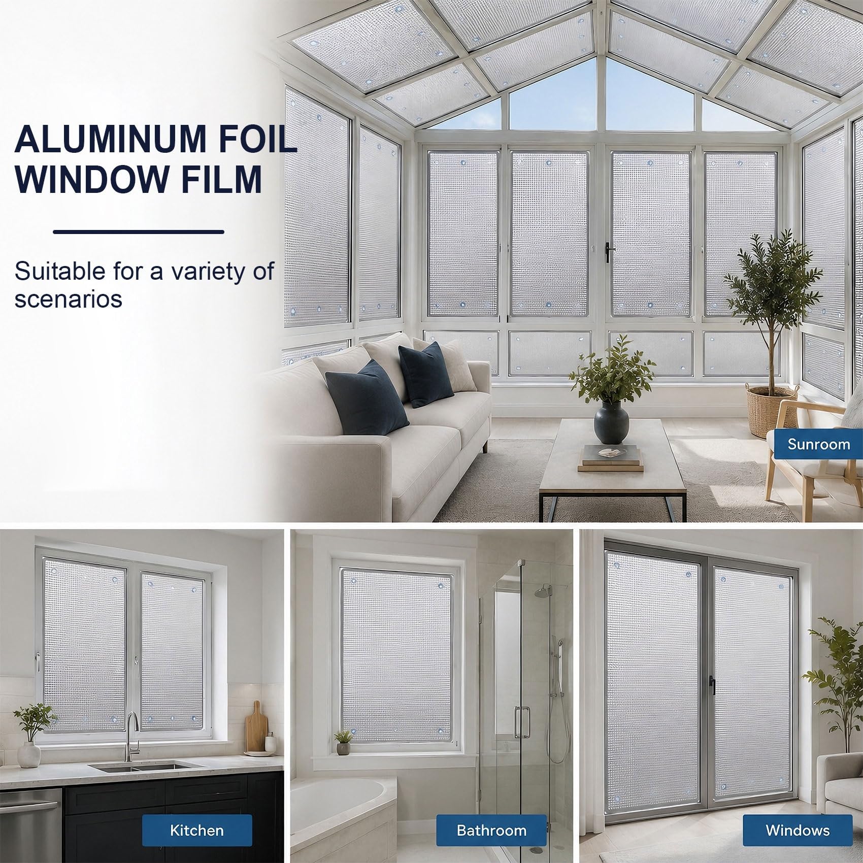 Aluminium Thermo Isolierfolie Fenster, Verdunkelungsfolie mit Saugnäpfen