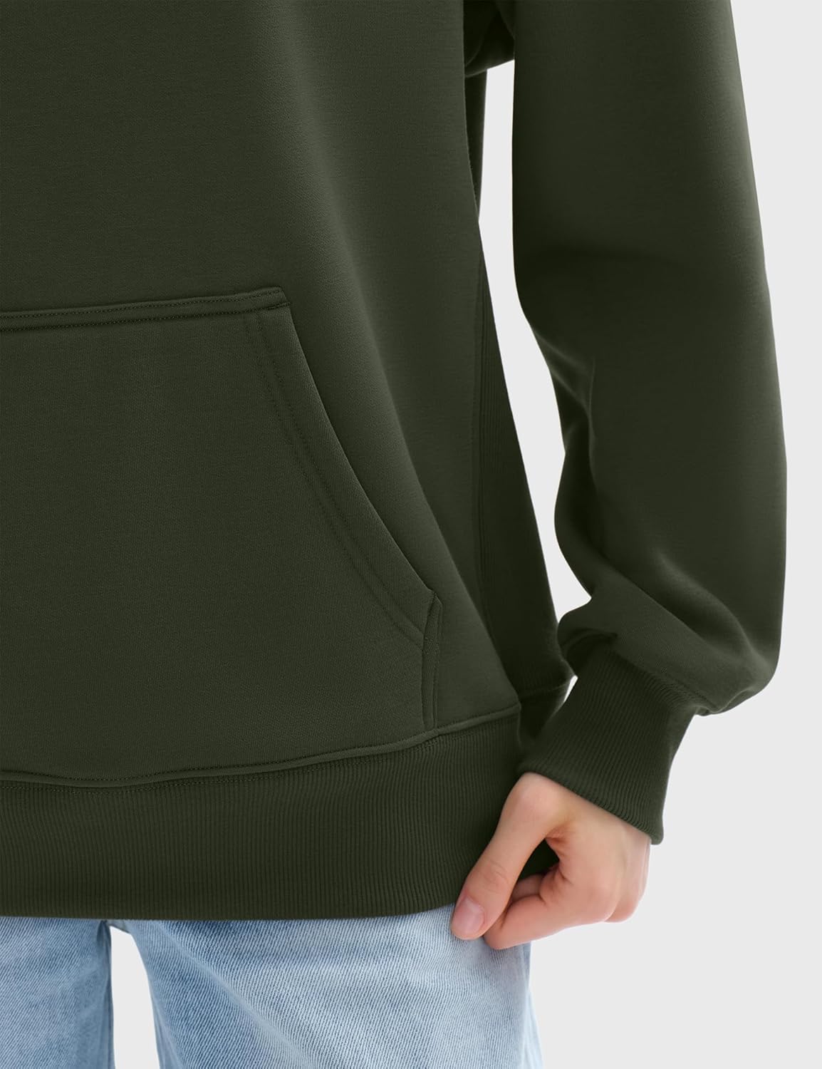 PUMIEY Womens Oversized Hoodies Cozy Fleece Sweatshirt with Pocket Long Sleeve Outfits Tops Fall Fashion 2024 - Image 4