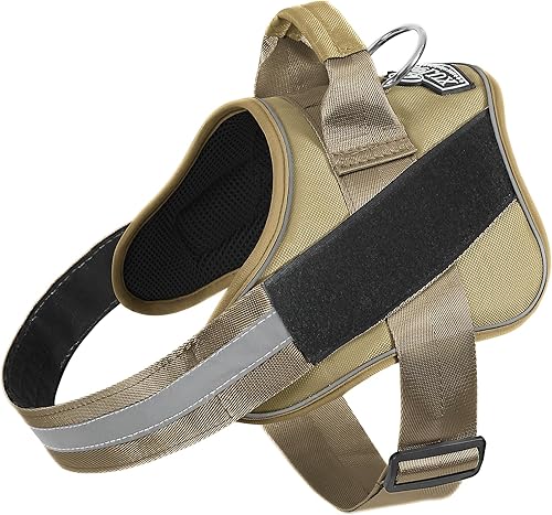 Miniatura 15 de Bolux - Arnés para perro, reflejante y transpirable, ajustable, con asa, para sacarlo a pasear, no más tirones ni asfixia (color negro, talla M)