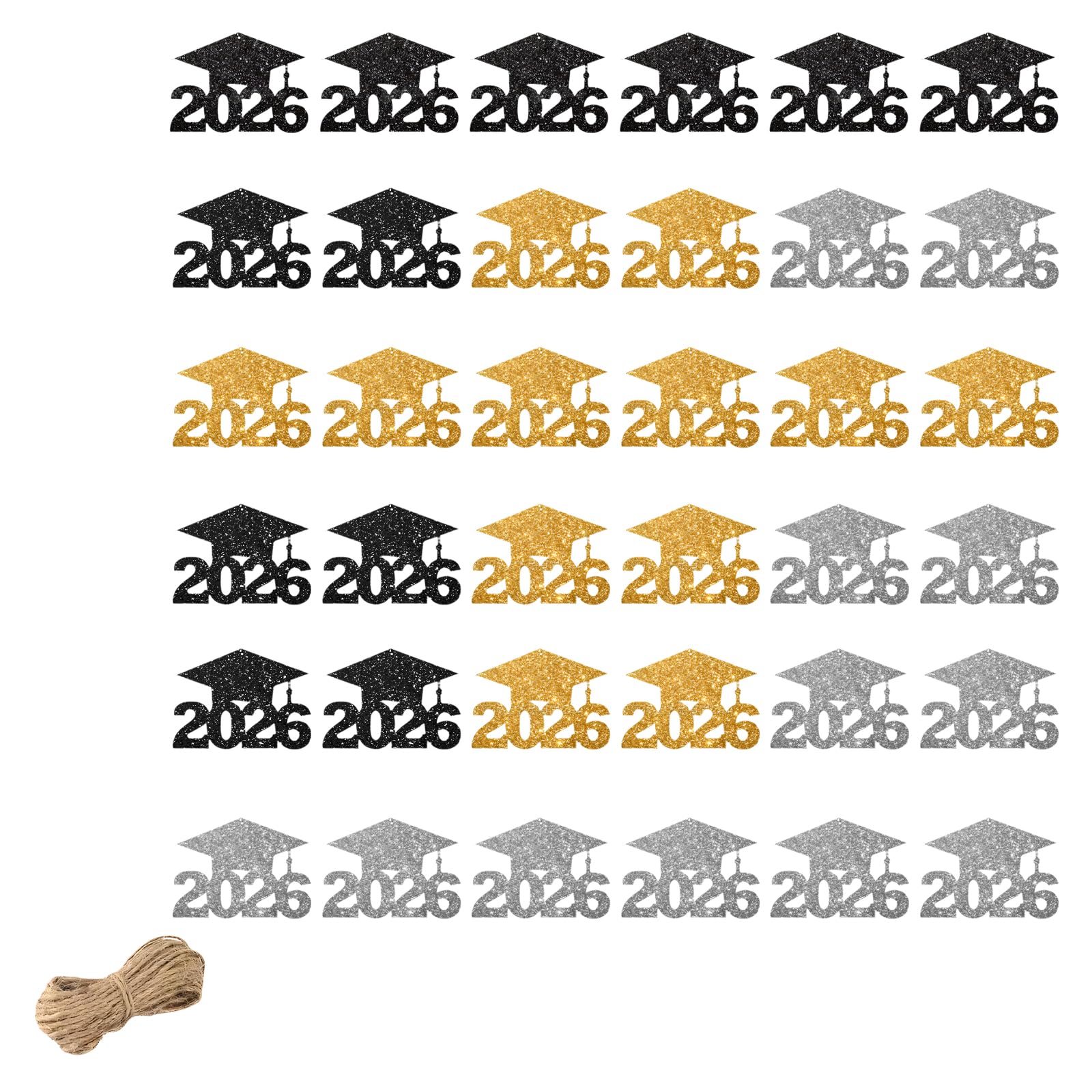 Hrtyvhin A Of 24/36 Piece Themed Graduation Ceremony Party Table Decorations Paper Hanging Vase Decorative Cards Paper Vase Decorations