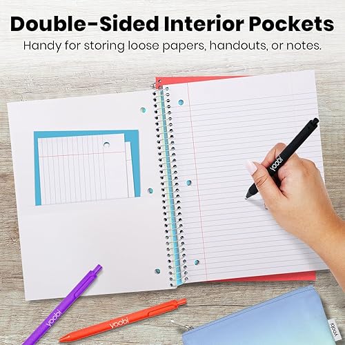 Miniatura 2 de Yoobi Cuadernos de composición Marvel  100 hojas (cada uno), cuadernos para niños, con rayas universitarias, diseños Kawaii Spider-Man, 9-34 x 7-12