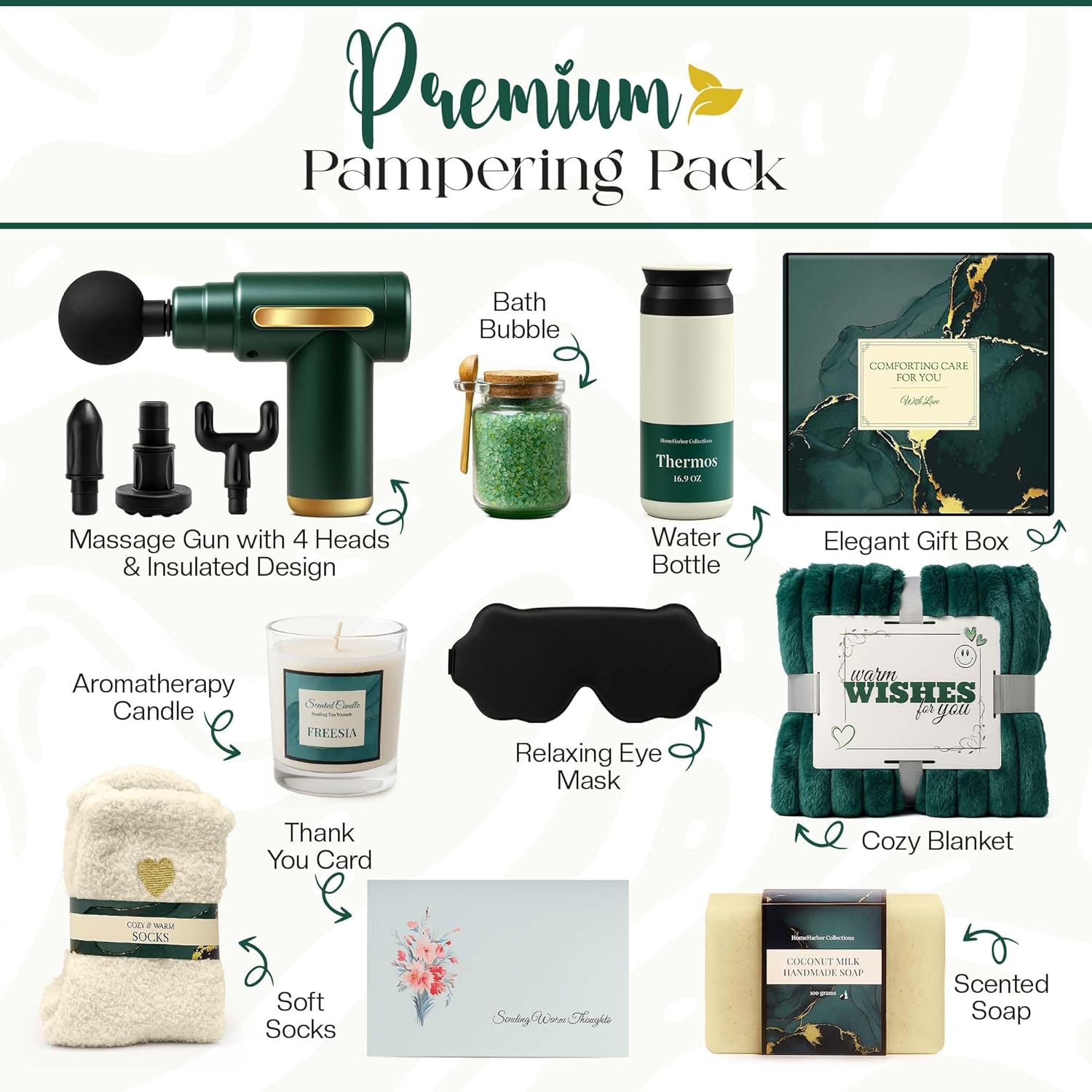 Get Well Soon Gifts for Women, Get Well Soon Gift Basket Women, Care Package for Woman with Massage Gun, After Surgery, Cancer Gifts, Sympathy Gift Basket, Feel Better, Sick Friend, Recovery, Mom