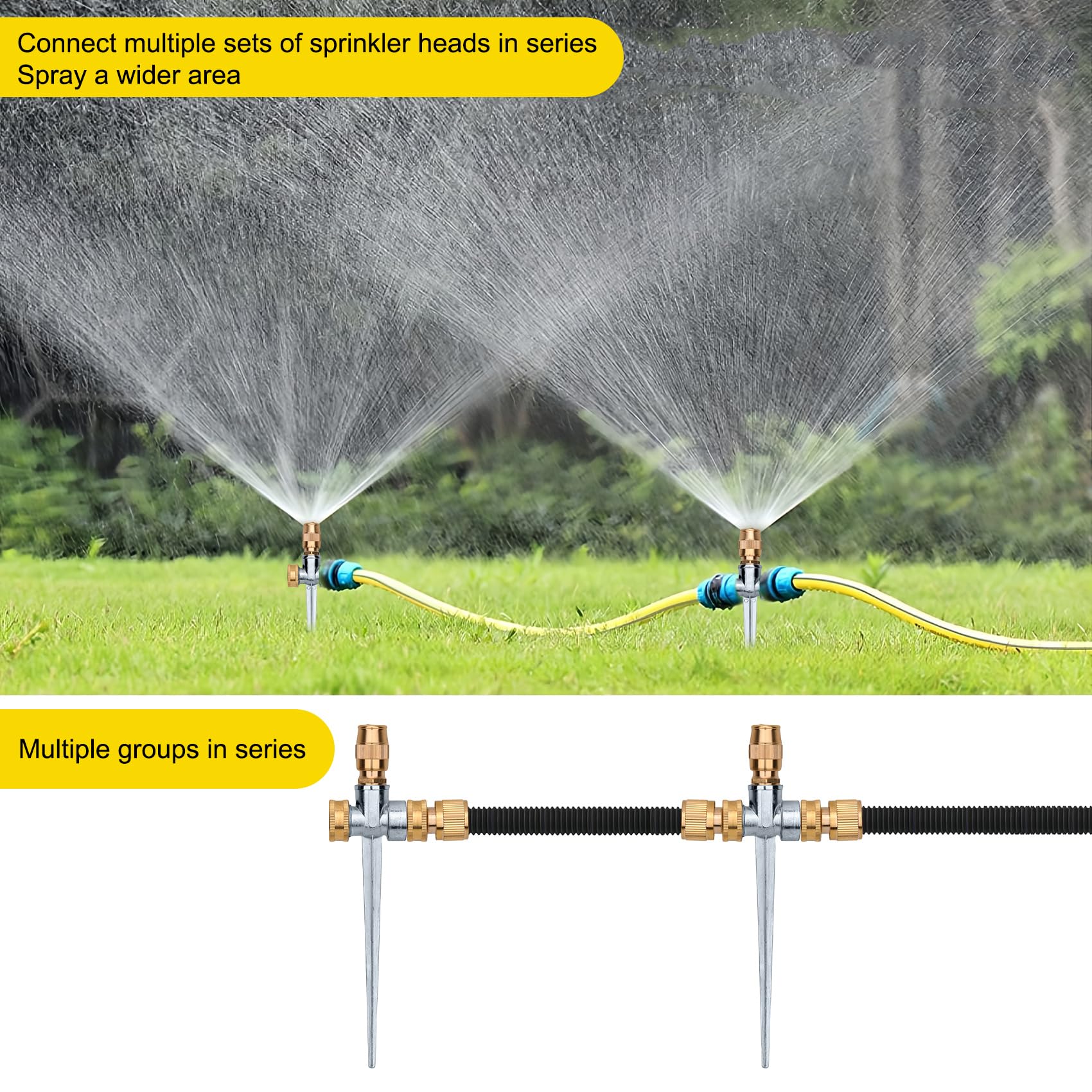 Sprinker Water Shell Snapklik.com : AINTXT Metal Water Sprinker For Lawn-Garden - Water ...