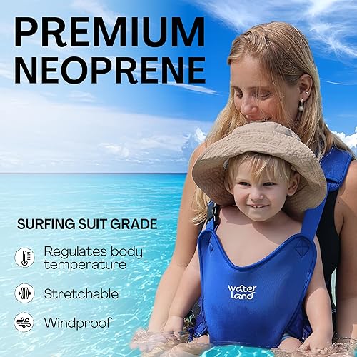 Miniatura 2 de WaterLand Portabebés  Innovador portabebés que puedes utilizar tanto en el agua como en la tierra  Soporte impermeable para el pecho infantil con