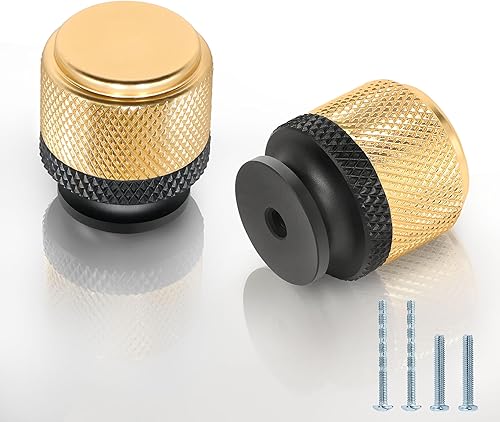 Miniatura 8 de 25 pomos moleteados para gabinetes, tiradores de cajones de cocina, perillas decorativas para armarios y cajones, herrajes moleteados