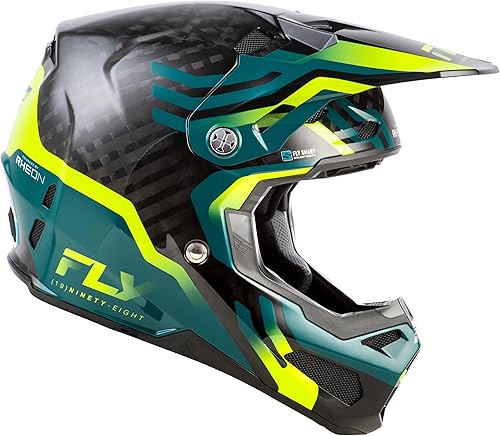Miniatura 4 de FLY Racing Casco Formula S Carbon Byte MX  Aprobado por ECEDOT, carcasa de carbono, equipo de protección avanzada para motocross