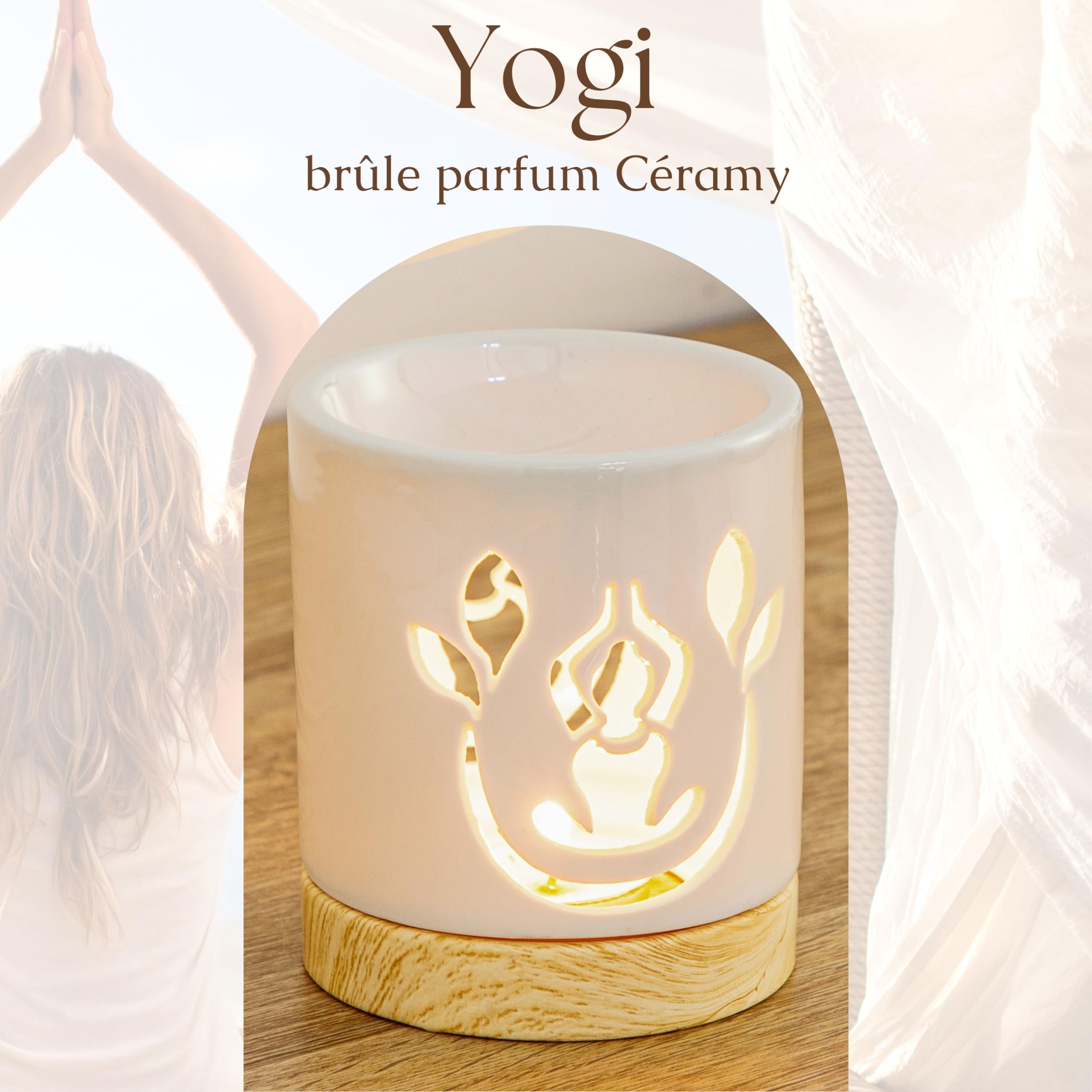 Bruciatore Per Oli Essenziali In Ceramica Reticolo – Diffusore Per Candele Tealight – Aromaterapia Fai Da Te – Eleganza Nomade 50 Ml - 2