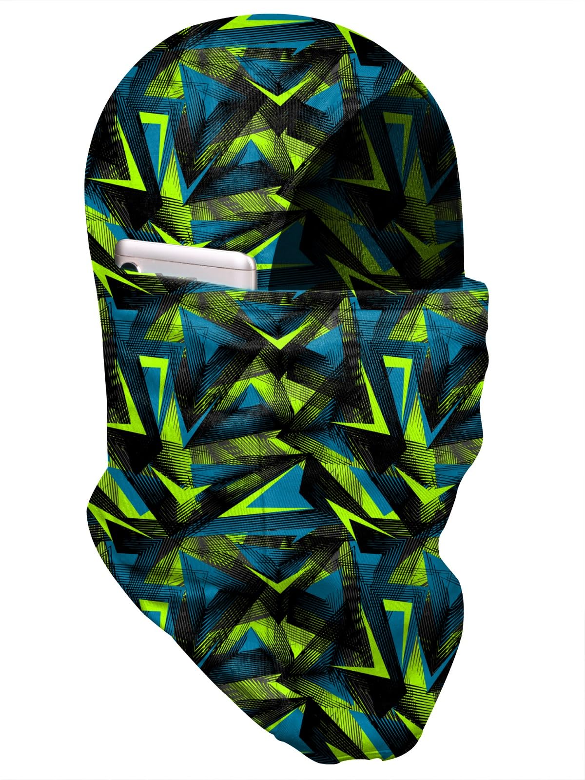 BLACKSMITH Face Mask Pro with Mobile Holder for Bike, Ski, Cycling, Running, Hiking - (BLSM-Balaclava-Printed-Printed-Zest_2_New_3)-picture-12