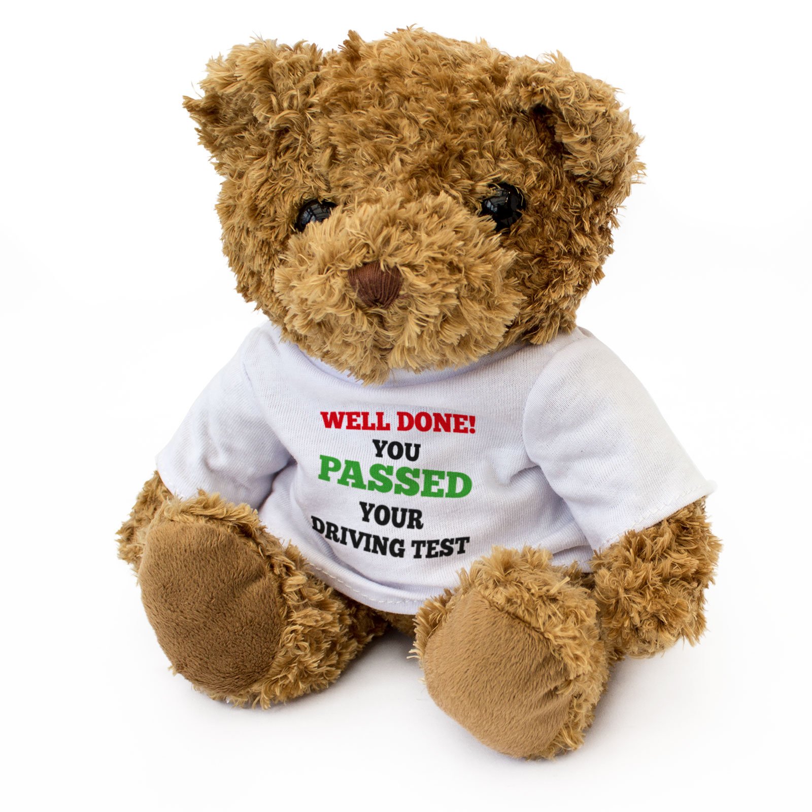 London Teddy BearsNEW - WELL DONE YOU PASSED YOUR DRIVING TEST - - Cute Soft Cuddly - Gift Present