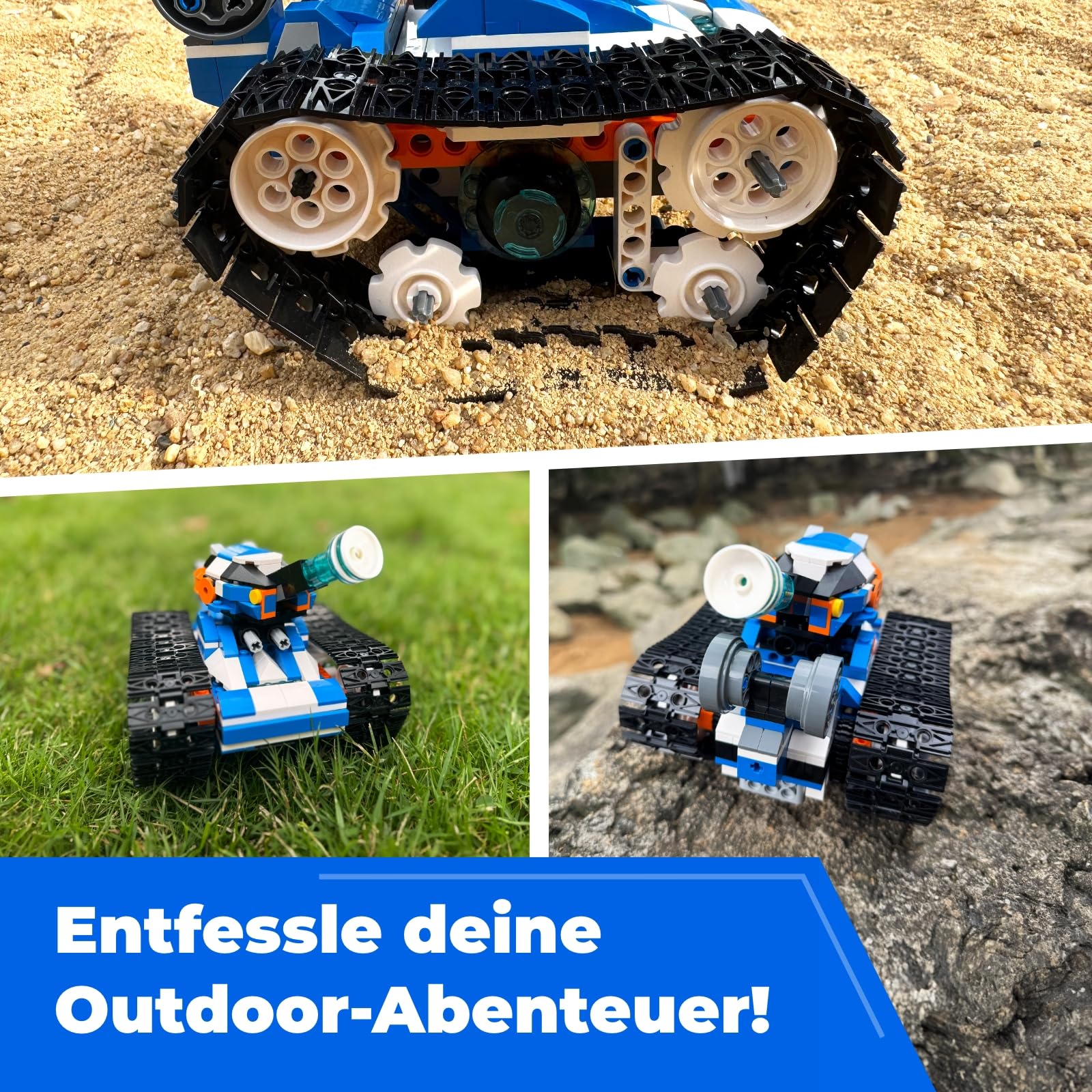 Apitor Robot J – Programmierbarer Roboter Bausatz für Kinder, 6-in-1 STEM Lernspielzeug mit App-Steuerung, Jungen & Mädchen ab 7 Jahren (480 Teile)
