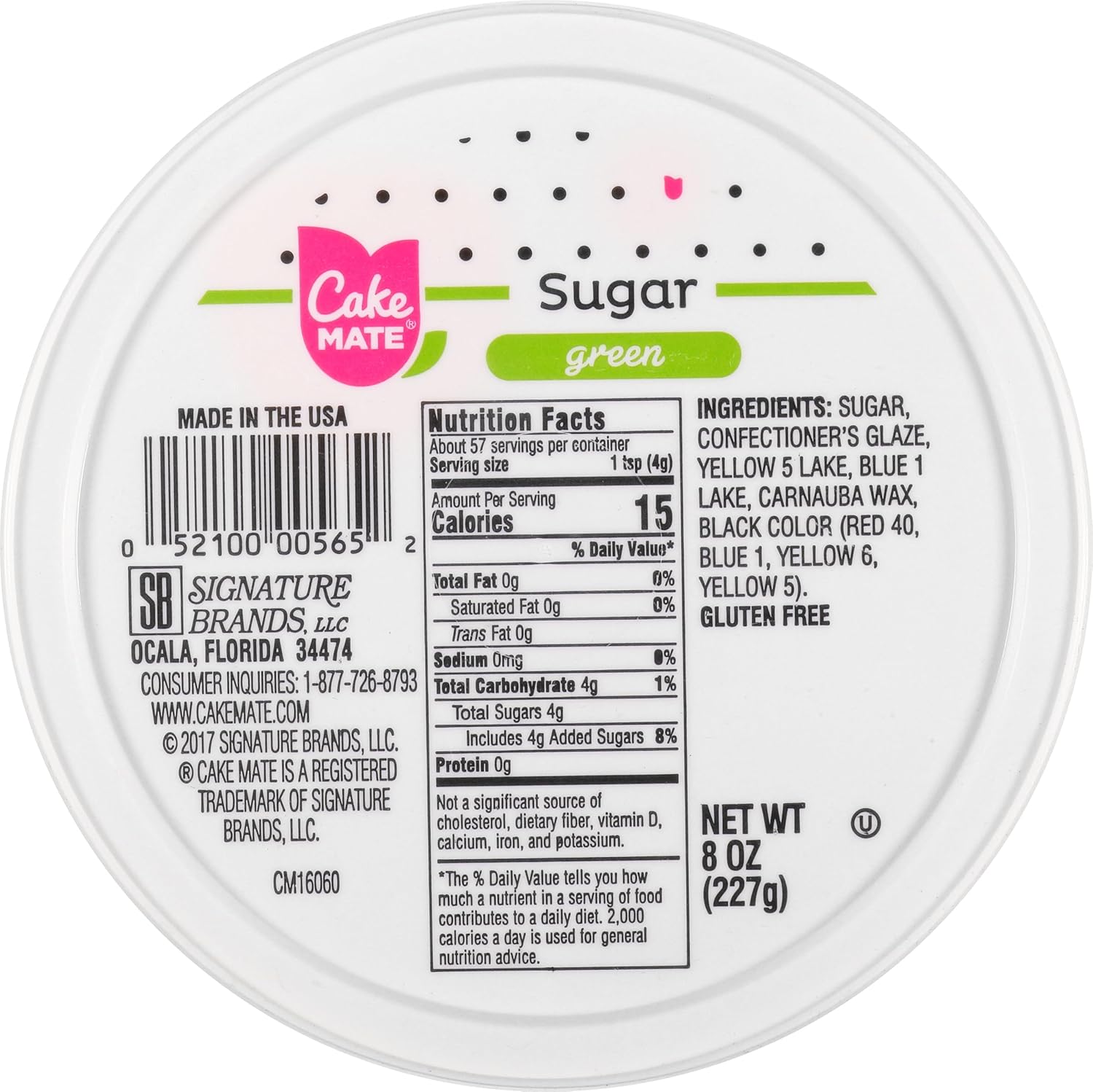 Cake Mate Christmas Green Sanding Sugar – Edible Green Decorating Sugar for Cupcakes, Cakes, Cookies, Desserts, Cocktails – Perfect for Cake Decorating, Holiday Treats, and Special Occasions (8 oz) - Image 2