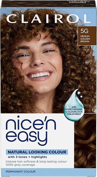 Clairol Nice'n Easy Cre me Natural Looking Oil Permanent Hair Dye Infused
