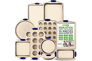 NutriChef 10-Piece Non Toxic Bakeware Set
