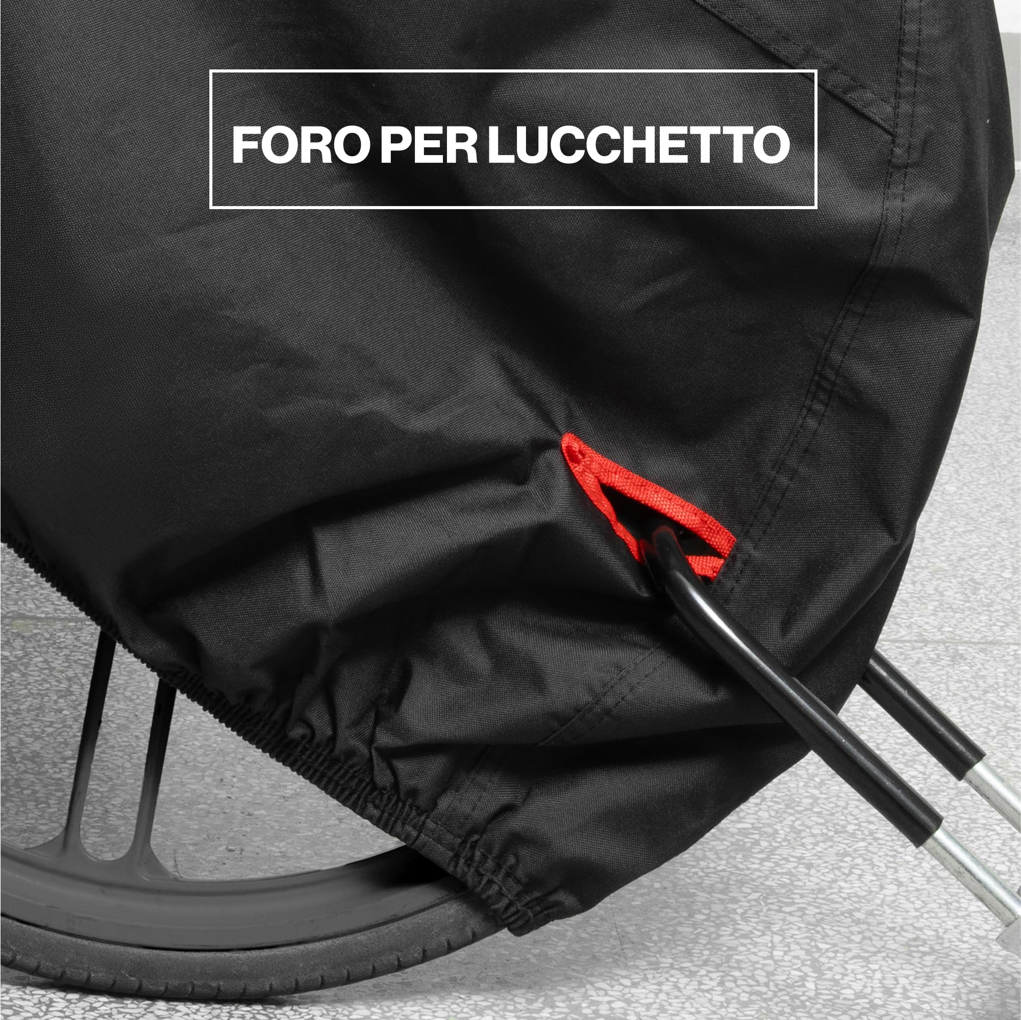 TeamObsidian Copribici per Cargo Bike - Telo Copri Bicicletta da Esterno - Telo Copri Bici in Poliestere 600D - Copribicicletta per Bici Trasporto a 2 Ruote