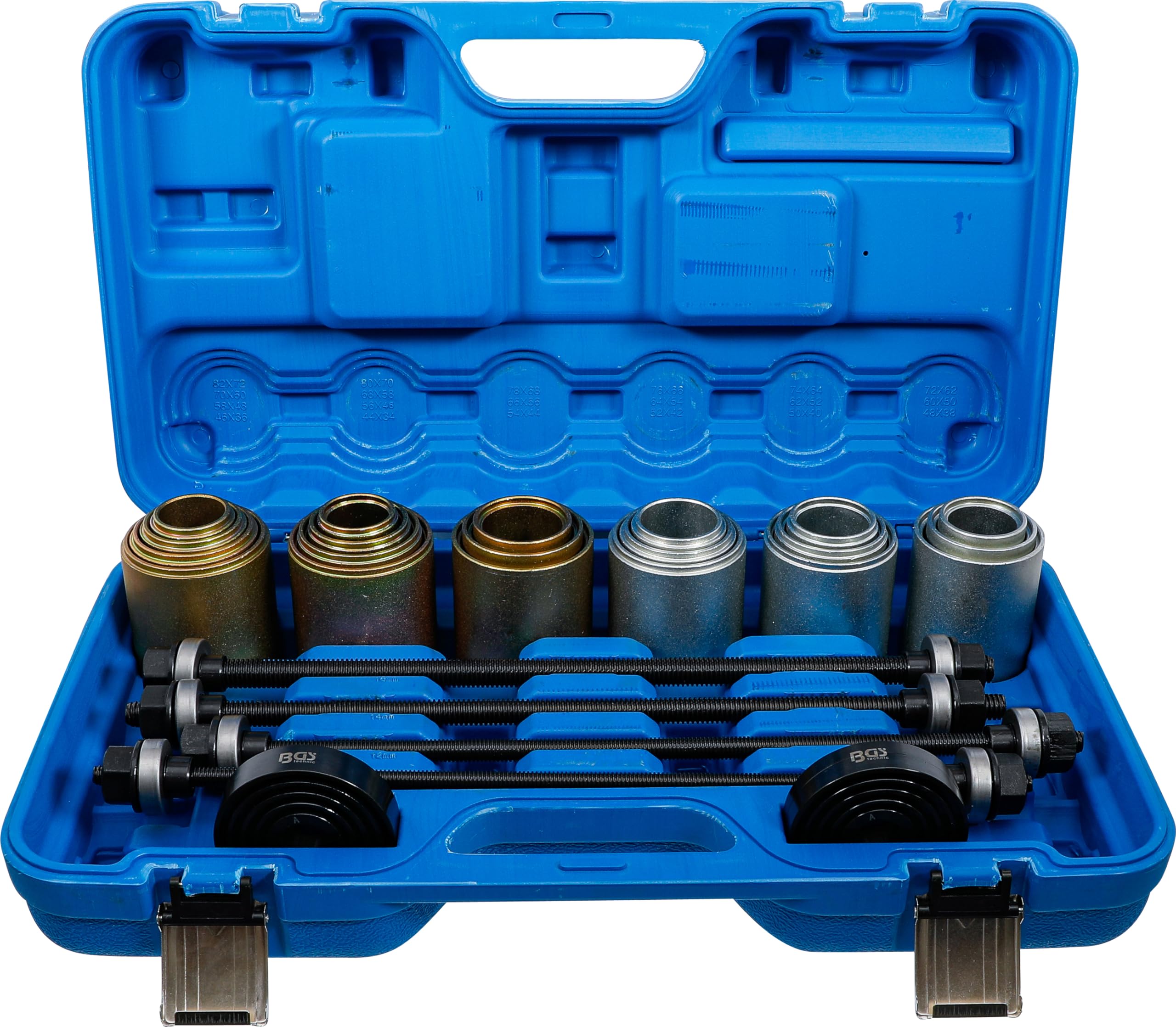 BGS 67302 | Juego de extractores de silent blocks | con 4 husillos | 26 piezas