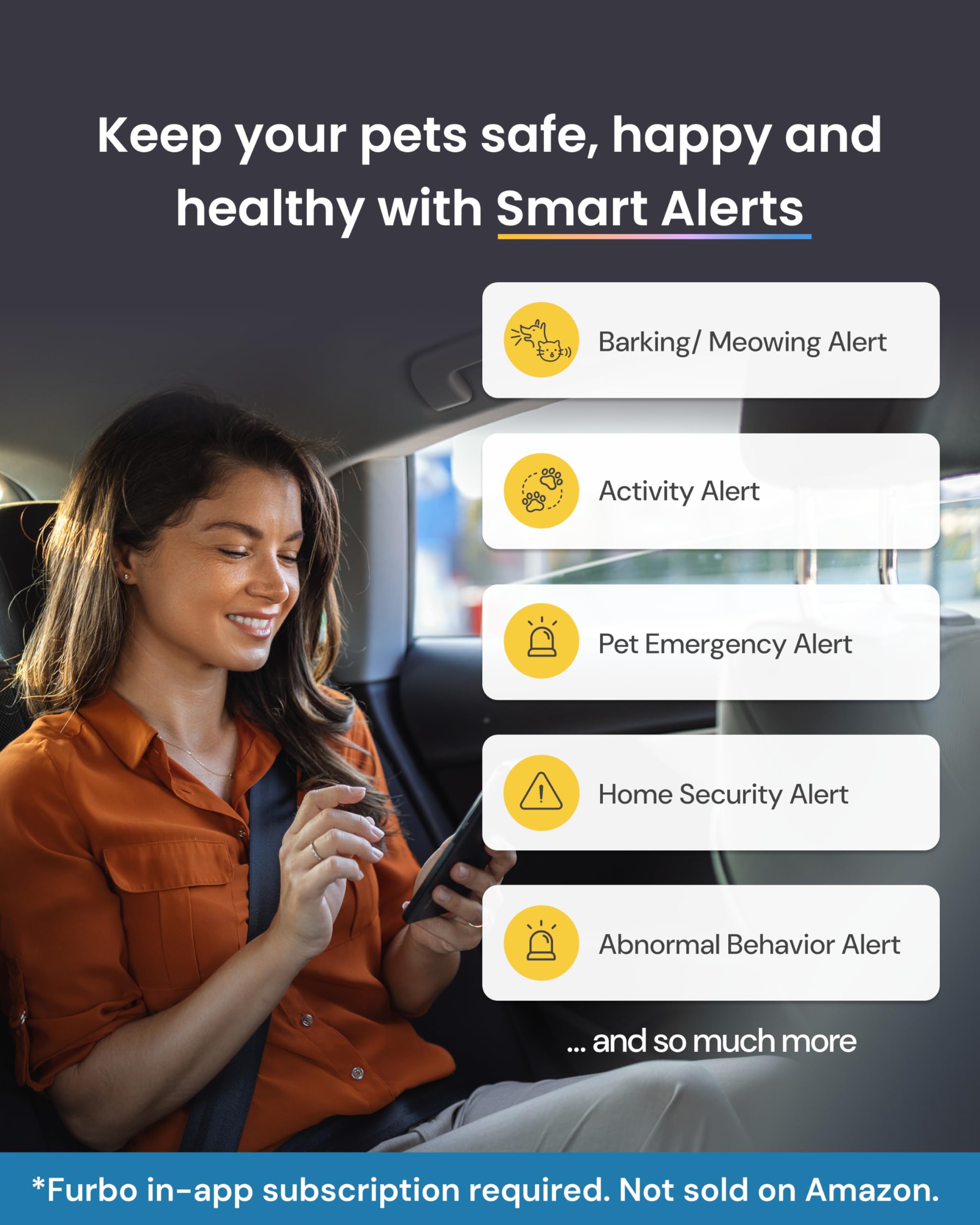 Furbo Mini Pet Camera [Subscription Required] Unlock Camera w/Paid Plan: Home Security with Dog & Cat Safety Alerts, 2-Way Audio, Mountable Smart Cam (Low Risk, 3mo Min. Cancel Anytime) - image 4