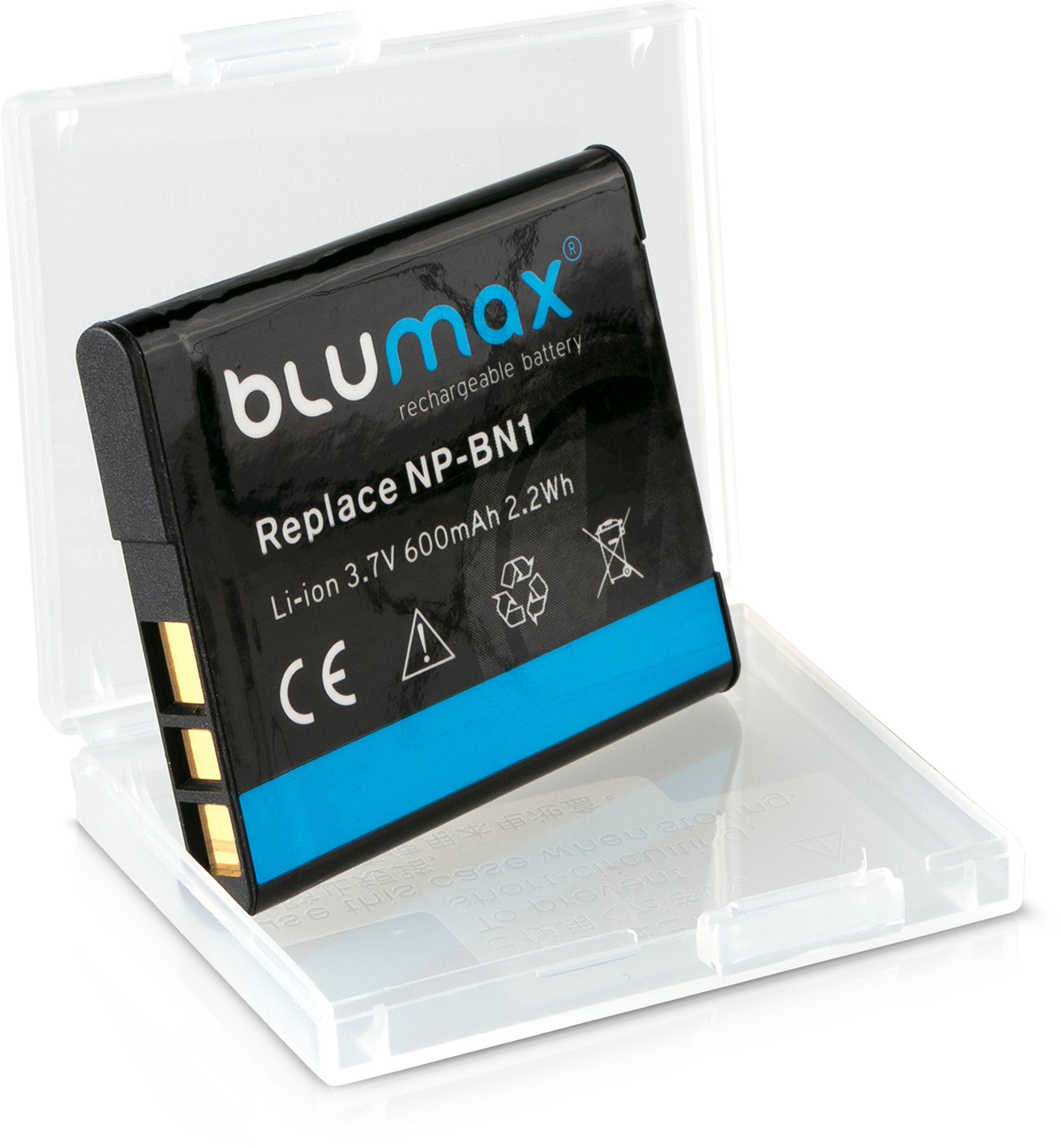 Blumax Akku für Sony NP-BN1 / NPBN1 | 600mAh | kompatibel mit Sony Cyber-Shot DSC-QX10, DSC-QX100, DSC-T99, DSC-T110, TF1