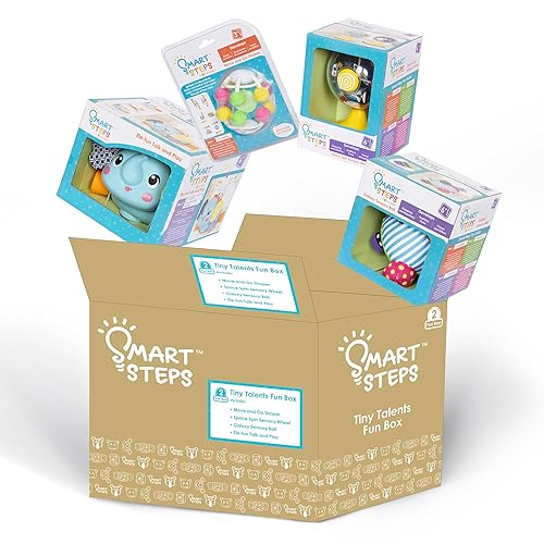 Smart Steps Tiny Talents Fun Box 6 - 9 meses STEM Baby Toys Caja de regalo