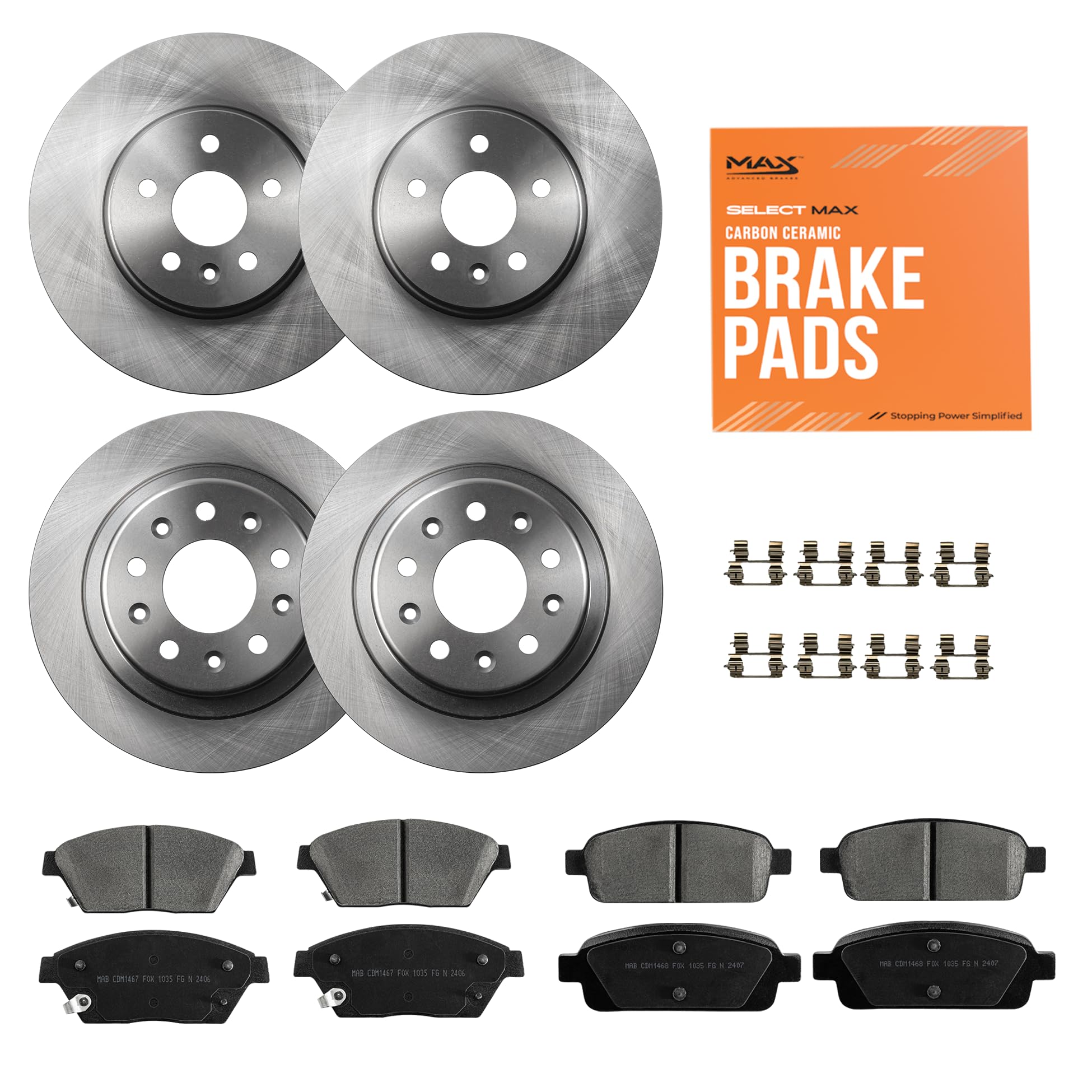Max Advanced Brakes Front &amp; Rear Brake Kit For Chevy Trax