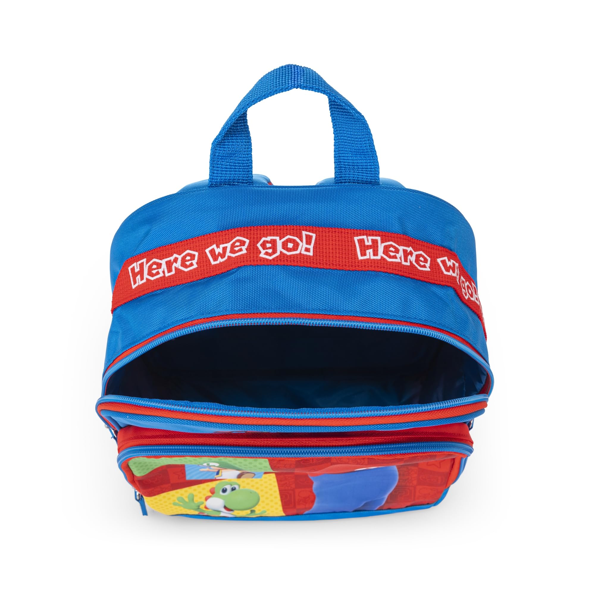 Super Mario Rucksack für Jungen und Mädchen, offizielles Super Mario, ideal für Kindergarten und Freizeit, mit gepolsterten Schultergurten, Rückseite und thermogeformtem Boden, mit praktischen