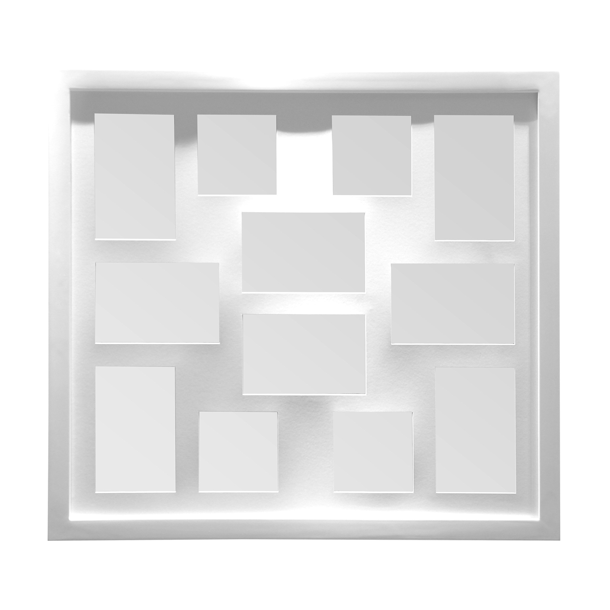 Premier Housewares Multi Photo Frame - White - 12 Photos