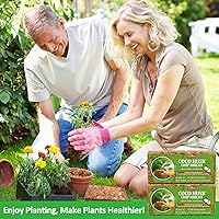 Vista 28 de Riare Paquete de 2 sustratos de chips de coco para plantas, 2.2 libras, ladrillo de cáscara de coco 100% orgánico con baja EC y pH equilibrado