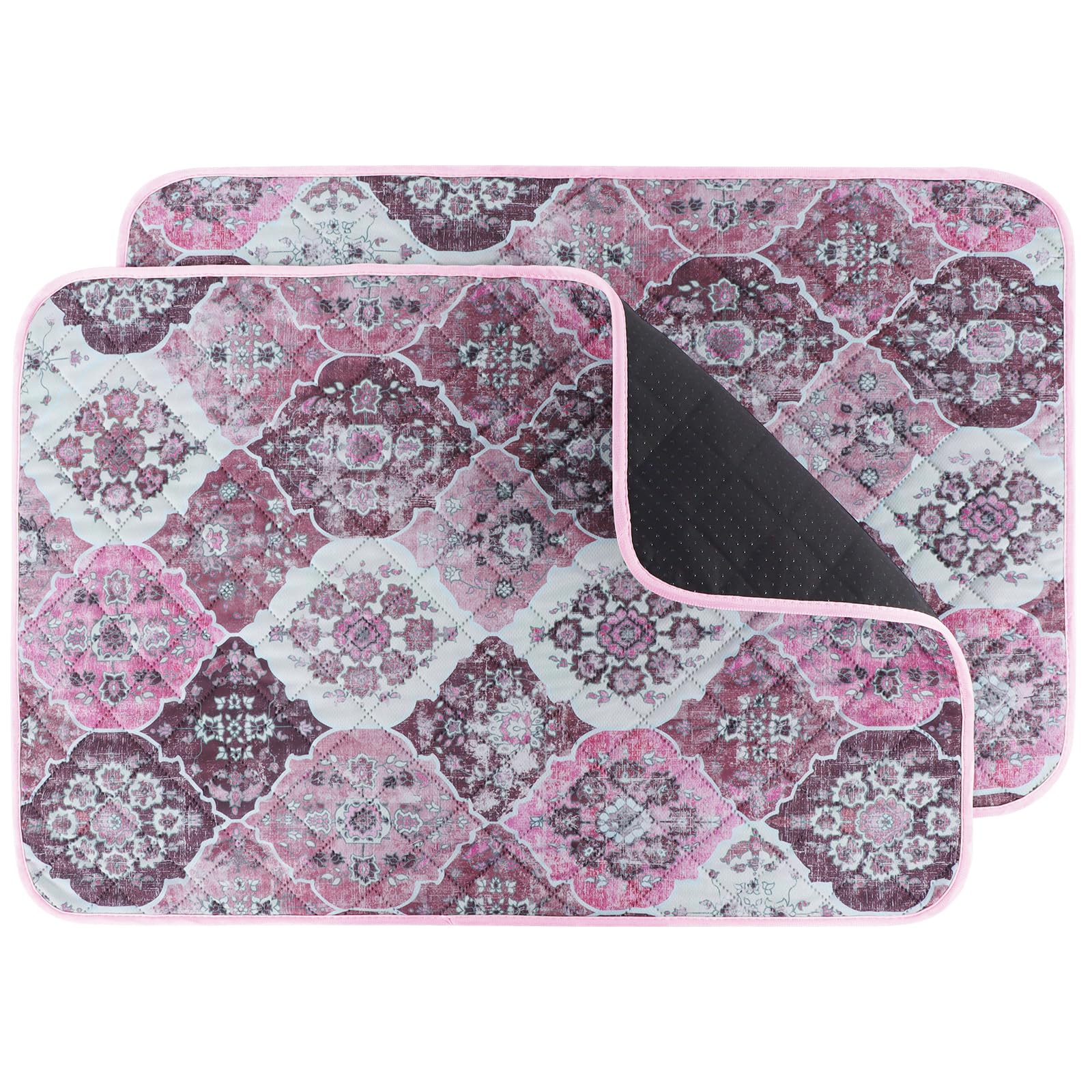 IEUUMLER Washable Pee Pads for Dogs, 2 Pack Reusable Pee Pads for Dogs Non-Slip Grip, Super Absorbent Waterproof Puppy Pads for Potty Training,