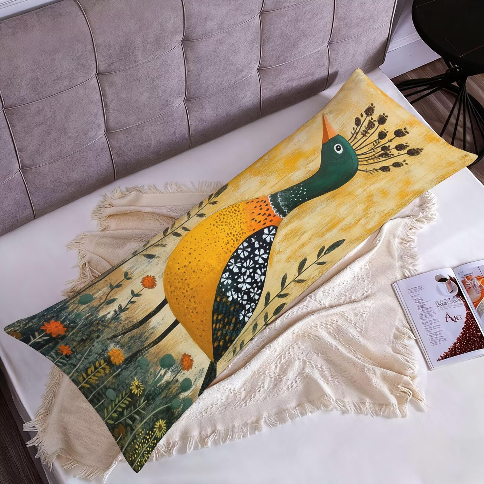 Poszewki na poduszki do łóżka 60 x 180 cm poszewki na poduszki kolor pomarańczowy poszewka na poduszkę łóżko zielona aksamitna poszewka na poduszkę na sofę, miękka oddychająca dwustronna poszewka na