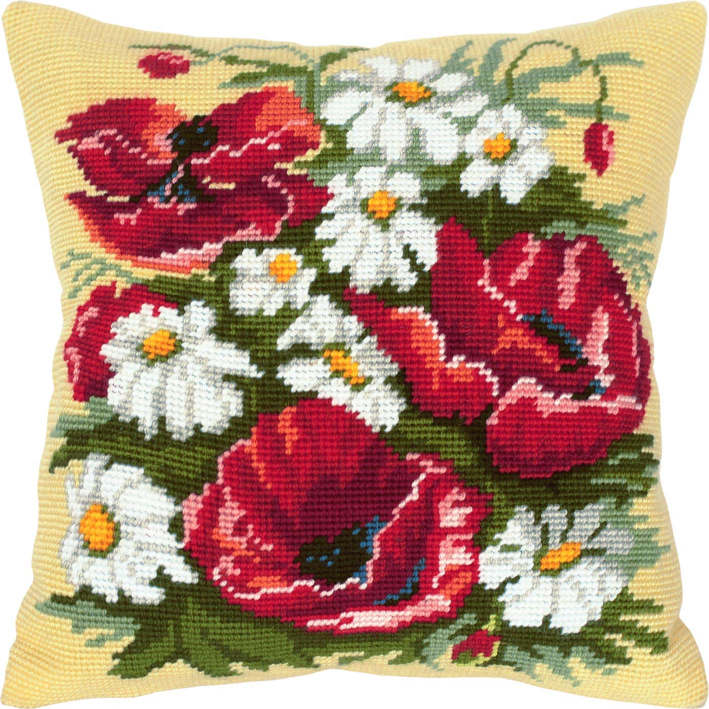 Brvsk Kit De Point De Croix Estampé Floral Pour Adultes Et Débutants - Asters 40,6 X