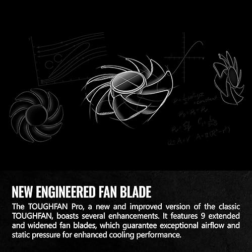 Miniatura 3 de Thermaltake TOUGHFAN 14 Pro Ventilador de refrigeración para PC de alta presión estática, controlado por PWM de 500  2000 RPM, flujo de aire 119.6